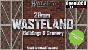 28mm Modular Wasteland Buildings and Scenery