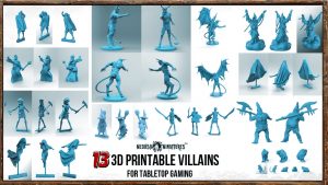 13 printable villains - 28mm