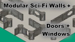 Modular Space Walls for 28 mm WarGaming