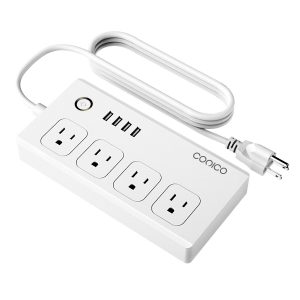 Conico Smart Surge Protector: WiFi Smart Power Strip, with 4 USB Charging Ports and 4 Smart AC Plugs