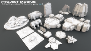3D Printable Scifi Structures for Tabletop Gaming Vol 2