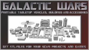 Galactic Wars - printable tabletop vehicles and items