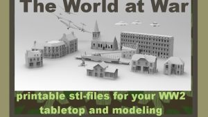 WW2 printable terrain for tabletop and modeling