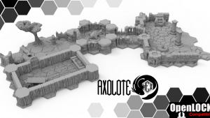 Axolote Hex 3d hex dungeons