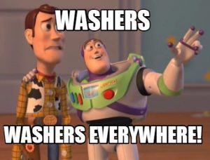 Washers ... Washers EVERYWHERE!
