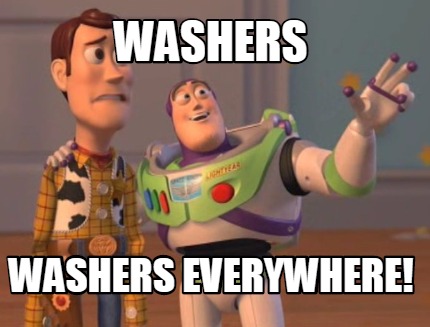 Washers, Washers Everywhere.