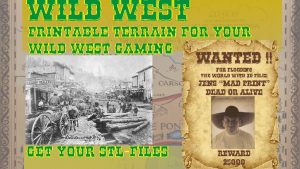 Wild West Printable Terrain