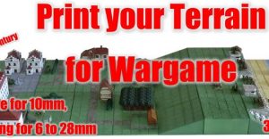 20th century terrain for Wargame - 3D stl files