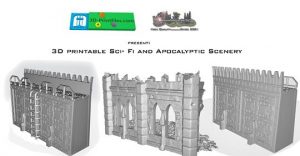 3D printable Sci- Fi and Apocalyptic Scenery
