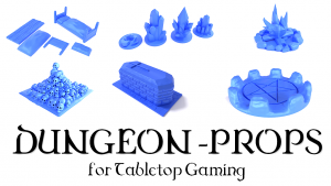 3D Printable Dungeon Prop Models Tabletop Gaming 28/32mm