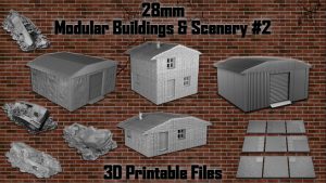 28mm Modular Buildings & Scenery - OpenLOCK 3D Printable #2