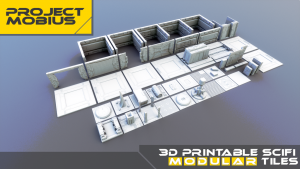 3D Printable Scifi Modular Tiles For Tabletop Gaming