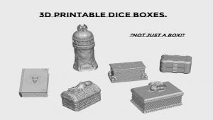 3d Printable Dice Boxes