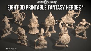 https://www.kickstarter.com/projects/medusaminiatures/eight-3d-printable-fantasy-heroes-for-tabletop-gaming