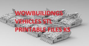 WOWBuildings Sci Fi Vehicle Expansion 3D STL Files