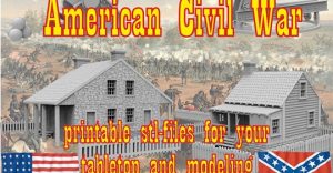 American Civil War printable terrain tabletop and modeling