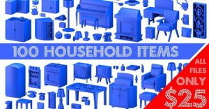 Household items - 3D Printable Models Sets