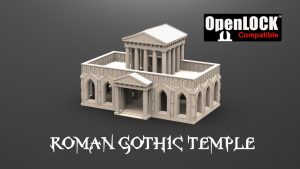 The 3D printable Roman Gothic Temple