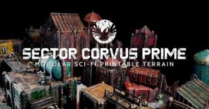 Sector Corvus Prime Modular 3D Printable Sci-fi Terrain