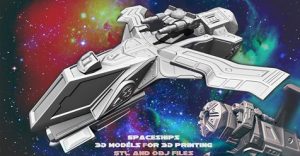 Spaceships-3D models for 3D printing