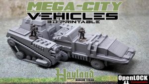 Mega - City Vehicles : 3D Printable Files