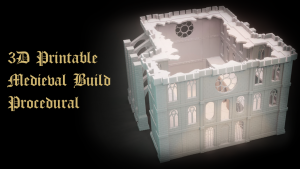 3D Printable Medieval Build Procedural for Boardgames