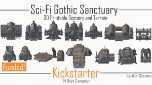 Sci-Fi Gothic Sanctuary- 3D Printable Cathedrals and Bunkers