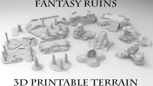 3D Printable Fantasy Ruins