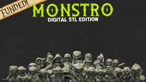 MONSTRO 3D : Digital STL Printable Miniatures