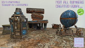 3d Printable SciFi Bunkers by LOOTgames