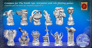 Counters for The Ninth Age, wargames and role playing games