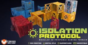 Isolation Protocol: Modular 3D Printable Sci-fi Terrain STL