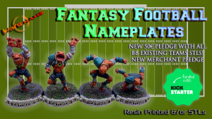 WARG'NAME: STL & Physical Nameplates for Fantasy Football!